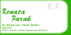 renata parak business card